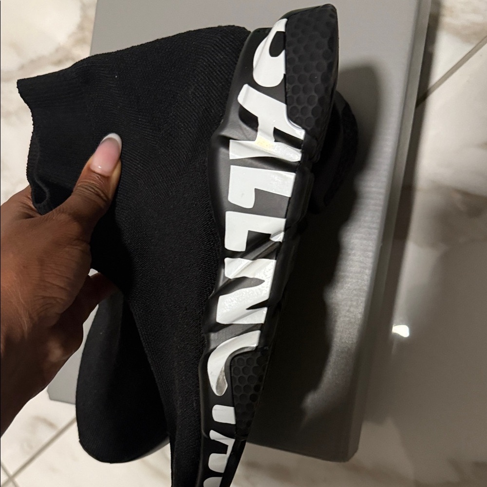 Balenciaga Black Sock Sneakers - Picture 3 of 5